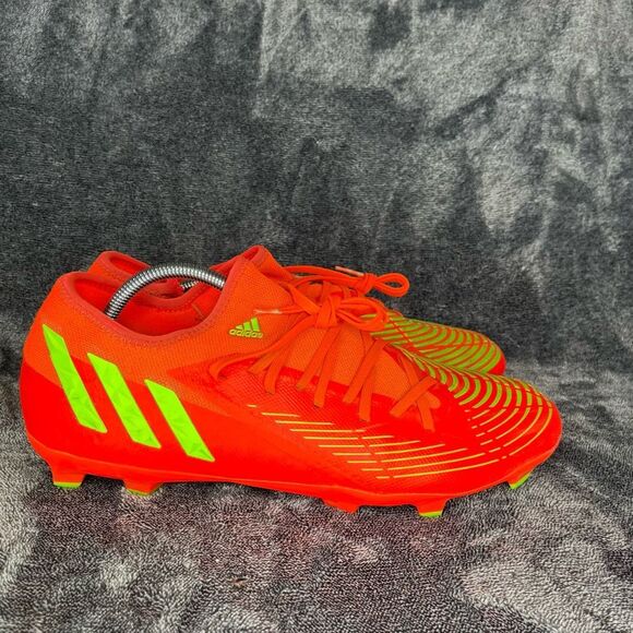 Adidas Predator Edge.3 Low FG Soccer Cleats Orange Green Men Sz 13 - Picture 3 of 8